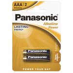 Батарейка Panasonic ALKALINE POWER лужна AAA блістер, 2 шт., фото , зображення 2 | SNABZHENIE.com.ua