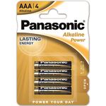 Батарейка Panasonic ALKALINE POWER лужна AAA блістер, 4 шт., фото  | SNABZHENIE.com.ua