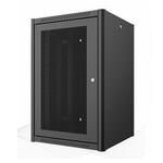 Шафа MIRSAN 19", 6U, WTN, перфорація 80%, 600x450 мм, 2т.кріпл, максимально 100 кг, чорна, фото , зображення 2 | SNABZHENIE.com.ua