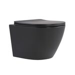 Унитаз подвесной Qtap Robin Ultra Quiet 520×365×340 мм, Anthracite, с сиденьем Slim Duroplast / Soft-close / Quick Release QTROB26AN48995, фото  | SNABZHENIE.com.ua