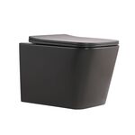 Унитаз подвесной Qtap Tern Ultra Quiet 520×345×325 мм, Anthracite, с сиденьем Slim Duroplast / Soft-close / Quick Release QTTER26AN48999, фото  | SNABZHENIE.com.ua