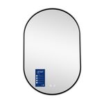 Зеркало Qtap Scorpio (SC1) с LED-подсветкой Touch, с антизапотеванием, с диммером, рег. темп. цвета (3000-6500K) Black QTSC600900, фото , изображение 3 | SNABZHENIE.com.ua