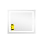Зеркало Lidz Kubis (KU1) 600х700 с LED-подсветкой Touch, с антизапотеванием, с диммером, рег. яркости LDKU60070049285, фото , изображение 3 | SNABZHENIE.com.ua