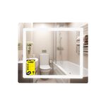 Зеркало Lidz Kubis (KU2) 600х700 с LED-подсветкой Touch, с антизапотеванием, с диммером, рег. яркости LDKU60070049286, фото  | SNABZHENIE.com.ua