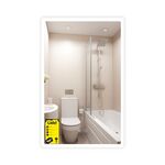 Зеркало Lidz Orion (OR2) 500х800 с LED-подсветкой Touch, с антизапотеванием, с диммером, рег. яркости LDOR50080049291, фото  | SNABZHENIE.com.ua