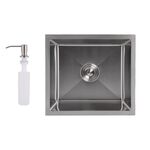 Мойка для кухни интегрированная под столешницу Lidz Handmade H4843 Brushed Steel 3,0/1,0 мм LDH4843BRU49441, фото  | SNABZHENIE.com.ua