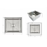 Мойка для кухни интегрированная под столешницу Lidz Handmade H4843 Brushed Steel 3,0/1,0 мм LDH4843BRU49441, фото , зображення 2 | SNABZHENIE.com.ua