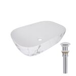 Раковина накладная Qtap Robin 600x390x150 мм, Marble, прямоугольная, с донным клапаном QTROB188MR49788, фото  | SNABZHENIE.com.ua