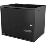 Шафа MIRSAN 19", 9U, SOHO, 535x400 мм, максимально 30 кг, чорна, фото , зображення 2 | SNABZHENIE.com.ua