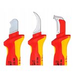 Нож для удаления оболочки кабеля Knipex, 190 мм, 98 53 13, фото , изображение 2 | SNABZHENIE.com.ua