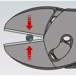 Кусачки боковые KNIPEX TwinForce 73 72 180 BK, мощные, фото , изображение 7 | SNABZHENIE.com.ua