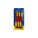 Набір діелектричних викруток з зауженим робочим кінцем KNIPEX 00 20 12 V04, шліц/Phillips/Pozidriv, фото  | SNABZHENIE.com.ua