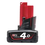 Акумулятор MILWAUKEE M12 B4 4 Ач 4932430065, фото  | SNABZHENIE.com.ua