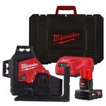 Лазерный нивелир Milwaukee M12 3PL-401C с зелёным лучом 4933478102, фото  | SNABZHENIE.com.ua