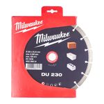 Алмазный диск DU 230 для бетона и камня MILWAUKEE, фото  | SNABZHENIE.com.ua