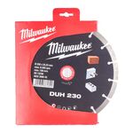 Алмазный диск DUH 230 для бетона и камня MILWAUKEE, фото  | SNABZHENIE.com.ua