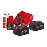 Енергокомплект M18 NRG-502 (В5 2шт; з/у M12-18FC) + подарунок Акумулятор M12 B2 4933459217, фото , зображення 2 | SNABZHENIE.com.ua
