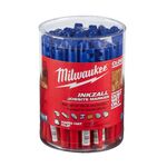 Маркер MILWAUKEE INKZALL тонкий синий 4932492126 для стройплощадки, фото , изображение 3 | SNABZHENIE.com.ua