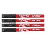 Набір маркерів INKZALL Fine Tip (Чорний) тонких MILWAUKEE, фото  | SNABZHENIE.com.ua