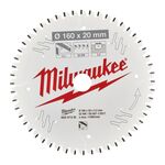 Пила дисковая Alu PFTE MILWAUKEE, 160х20х2,2мм, 52 зуба, фото , изображение 2 | SNABZHENIE.com.ua