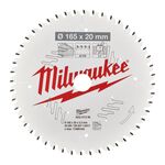 Диск пильний PFTE MILWAUKEE, 165х20х2,2мм, 48 зубців., фото , зображення 2 | SNABZHENIE.com.ua