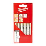 Полотна для лобзика по дереву T101DP (5 шт; 75 мм) MILWAUKEE, фото  | SNABZHENIE.com.ua