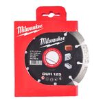 Алмазный диск DUH 125 для бетона и камня MILWAUKEE, фото  | SNABZHENIE.com.ua