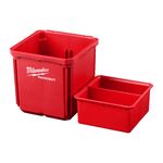 Контейнер 10x10 см Milwaukee Packout™ (набор из 2 шт.), фото , изображение 3 | SNABZHENIE.com.ua