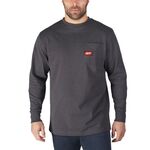 Футболка з довгими рукавами Milwaukee WTLSG-XXL сірого кольору, фото  | SNABZHENIE.com.ua