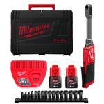 Гайковерт-трещотка кутовий акумуляторний Hex 14.4мм MILWAUKEE, M12 FPTR-202X, 81Нм, фото  | SNABZHENIE.com.ua