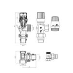 Thermo Alliance Forte Осевой термокомплект 1/2" с преднастройкой, антипротечка TAF302G15, фото , изображение 2 | SNABZHENIE.com.ua