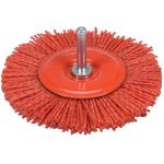 Щетка зачистная нейлоновая дисковая YATO 100 мм, хвостовик 6 мм, фото  | SNABZHENIE.com.ua