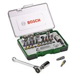 Набор бит и головок с ключом-трещоткой, 27 предметов, BOSCH, фото  | SNABZHENIE.com.ua