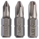 Набор бит Standard Phillips, 3 шт. (PH) PH1; PH2; PH3; 25 мм BOSCH, фото  | SNABZHENIE.com.ua