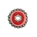 Щетка для УШМ 75 мм М14, чашка, двухрядная, проволока 0,35 мм, фото , изображение 3 | SNABZHENIE.com.ua