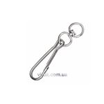 Карабин пружинный с вертлюгом гальванический №75, фото  | SNABZHENIE.com.ua