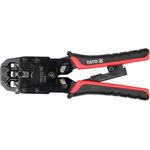 Клещи YATO для обжима и зачистки проводов RJ45, RJ10, RJ11, 205 мм, фото  | SNABZHENIE.com.ua