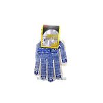 Рукавиці трикотажні білі з ПВХ крапкою (3 нитки; 70%- бавовна, 30%- поліестер), розм. 10, фото  | SNABZHENIE.com.ua