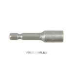 Насадка торцева магнітна 6-гранна YATO : HEX M6 x 48 мм, HEX Ø= 1/4&quot; [Блістер], фото  | SNABZHENIE.com.ua