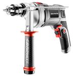 Дрель ударная 850Вт, 2 скорости, патрон 13 мм, 10 сверл, кейс GRAPHITE, фото  | SNABZHENIE.com.ua