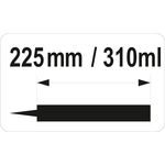 Пістолет трубовидний YATO : Нанесення герметиків, L= 225 мм [10/20], фото , изображение 3 | SNABZHENIE.com.ua