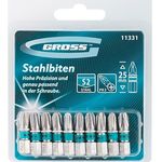 Набор бит РН3 х 25, сталь S2, 10шт GROSS, фото , изображение 3 | SNABZHENIE.com.ua