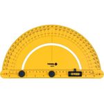 Транспортир VOREL 0-180º, с подвижным уровнем 250 мм, винты., фото  | SNABZHENIE.com.ua