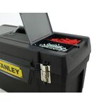 Пластмассовый ящик для инструмента с замками STANLEY 400x209x183 мм, фото , изображение 2 | SNABZHENIE.com.ua