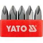 Биты PH2, 5/16", 36 мм, набор 5 шт. YATO (YT-2810), фото  | SNABZHENIE.com.ua