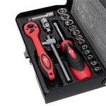 Профессиональный набор инструментов 1/4", 17 ед. Cr-V INTERTOOL ET-6017, фото , изображение 5 | SNABZHENIE.com.ua