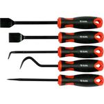 Набор гачков и скребков с ручкой YATO, 5 шт, l=225-240 мм, фото  | SNABZHENIE.com.ua