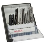 Набір з 10 полотен для лобзиків BOSCH Robust Line Т-подібний хвостовик, фото  | SNABZHENIE.com.ua