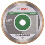 Алмазний відрізний круг 200 x 25,4 мм для керамічної плитки Standard for Ceramic BOSCH (2608602537), фото  | SNABZHENIE.com.ua