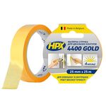 Малярная лента HPX 4400 “Золотая” 25мм x 25м для наружных работ, фото  | SNABZHENIE.com.ua